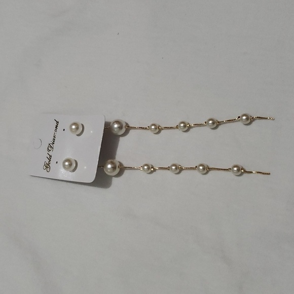 Pearls with 18K Gold Plated Earrings - Picture 4 of 4